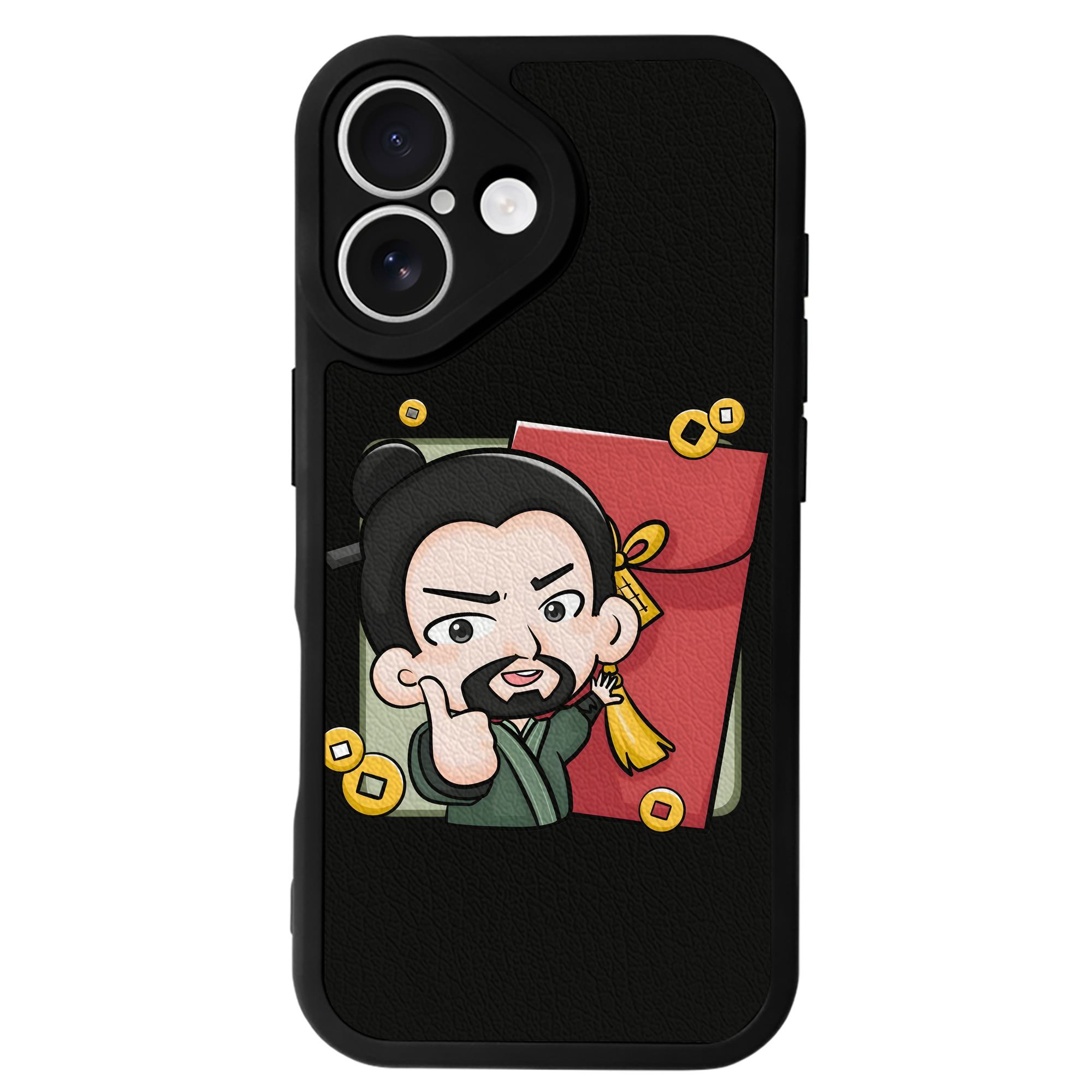 （画像用） Ne Zha 2 ナタ 魔童の大暴れ 【iPhone 16シリーズ対応】シリコンスマホケース（レザー調） 材質：シリコン